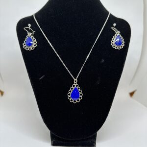 Hope in Blue Lapis Lazuli Silver Jewellery Set